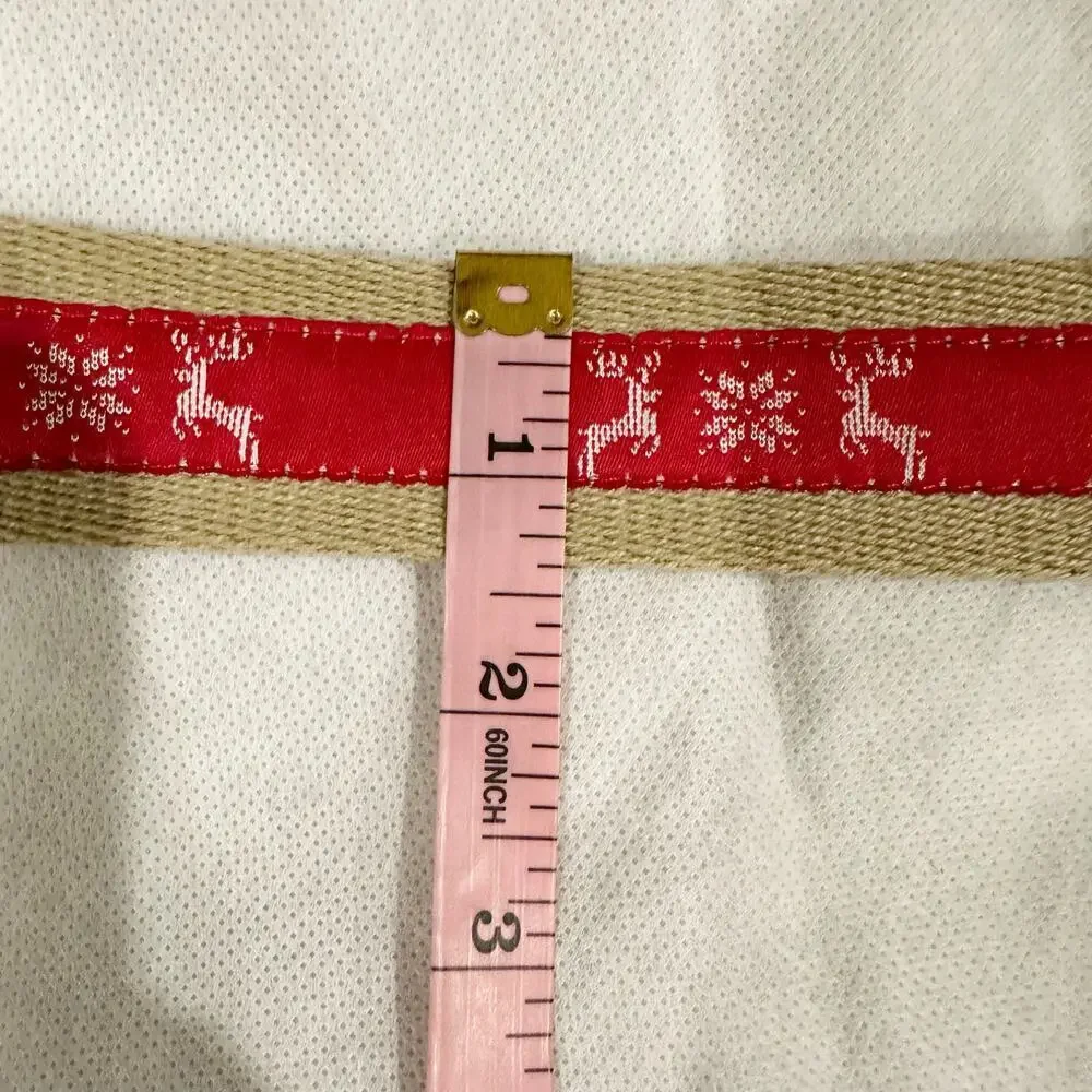 Club Room Men's Faux Leather Holiday Cheer Belt Red
